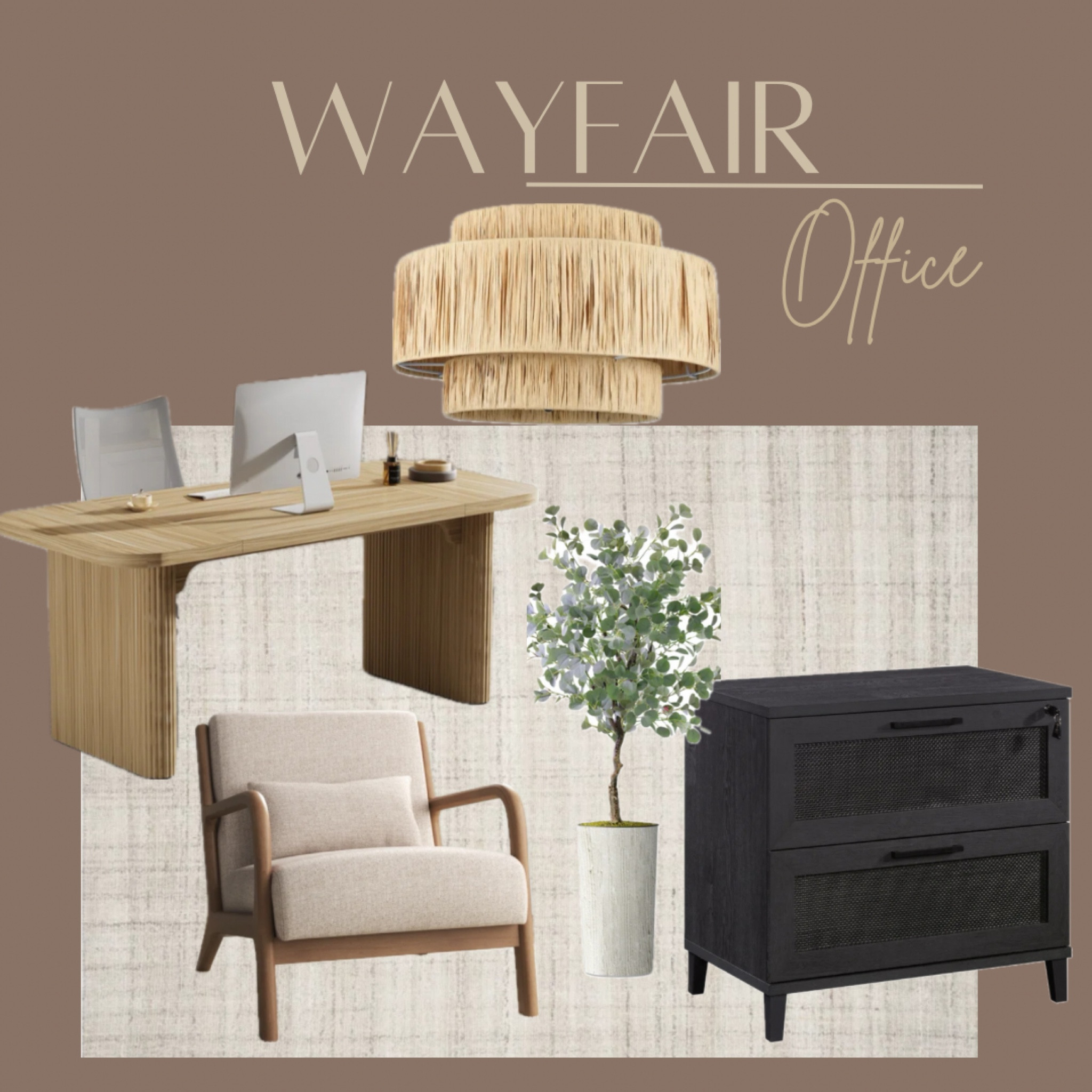 Wayfair Home Office Finds ! Beautiful Fluted wooden desk with a modern file cabinet and gorgeous accent chair for unbeatable prices! 
#wayfair #wayfairfinds #wayfairhome #homeoffice

#LTKStyleTip #LTKHome #LTKxNSale