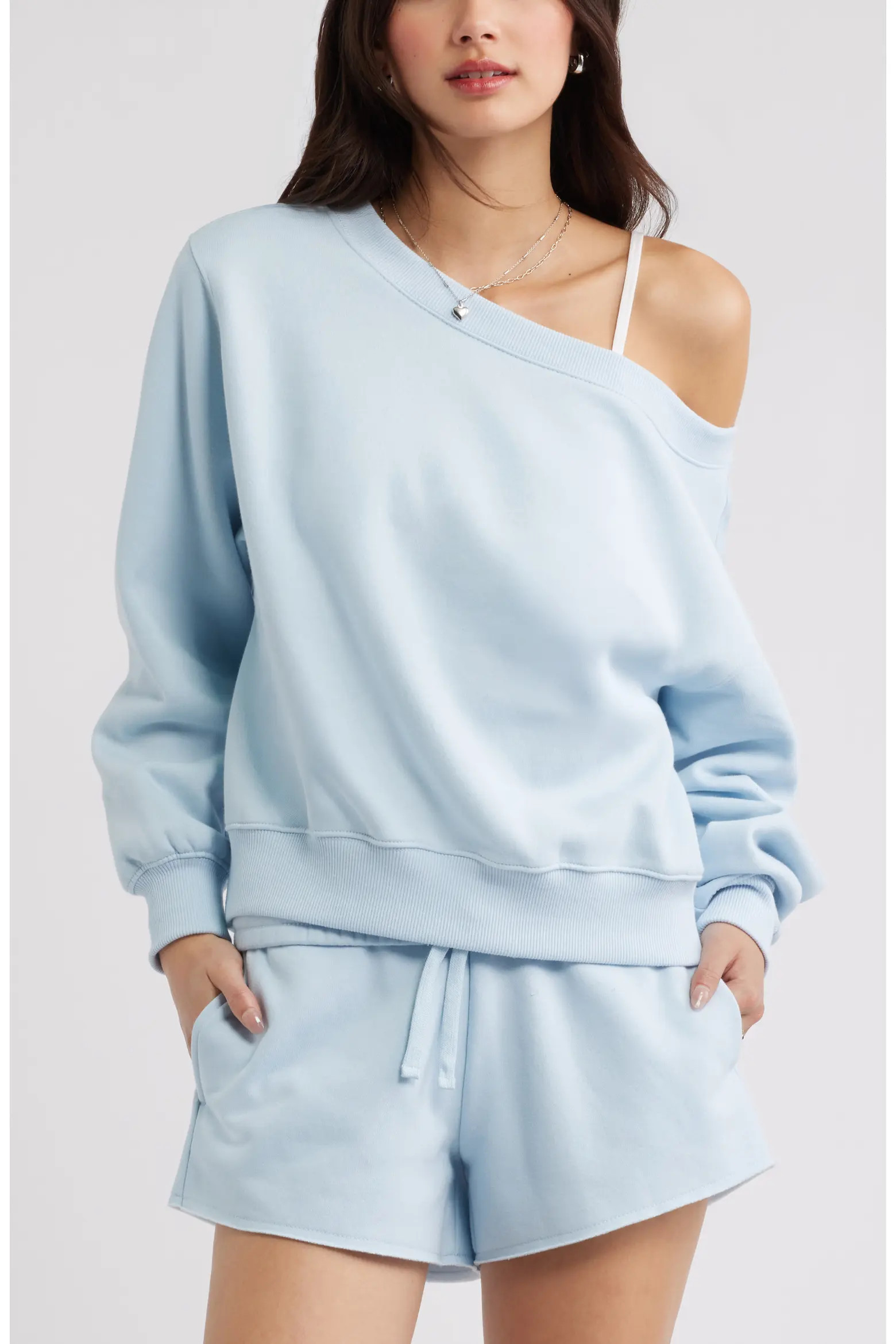 BP. Off the Shoulder Fleece Sweatshirt (Women) | Nordstrom | Nordstrom