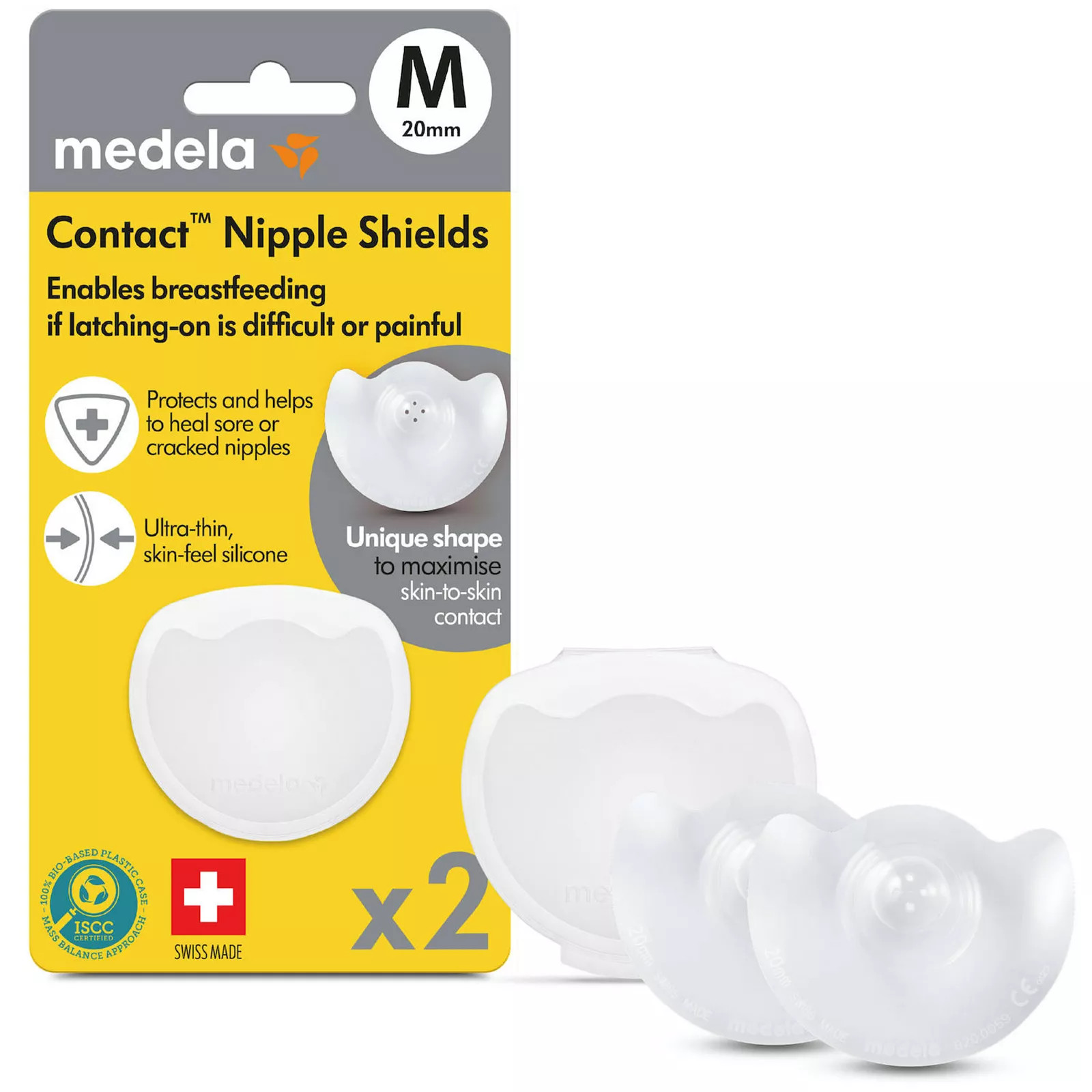 Medela Contact Nipple Shields for Breastfeeding 2-Pack with Case, 20 Mm | Kohl's