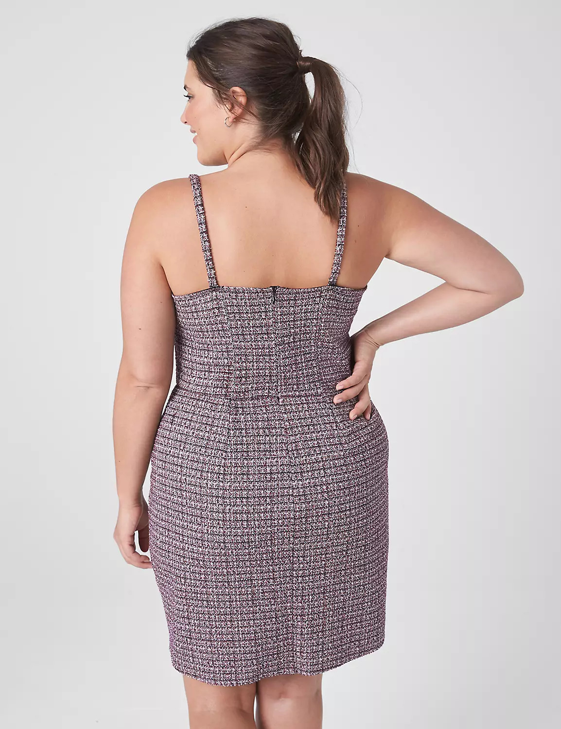 Sleeveless Square-Neck Button-Front Sheath Dress | LaneBryant | Lane Bryant (US)