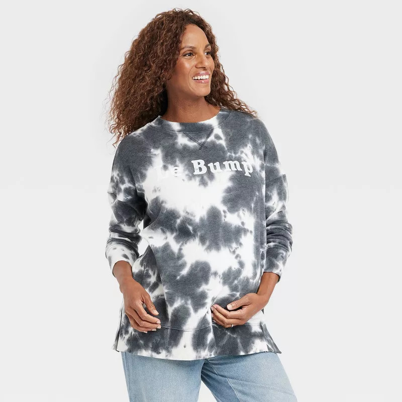 Le Bump Graphic Maternity Sweatshirt - Isabel Maternity by Ingrid & Isabel™ | Target