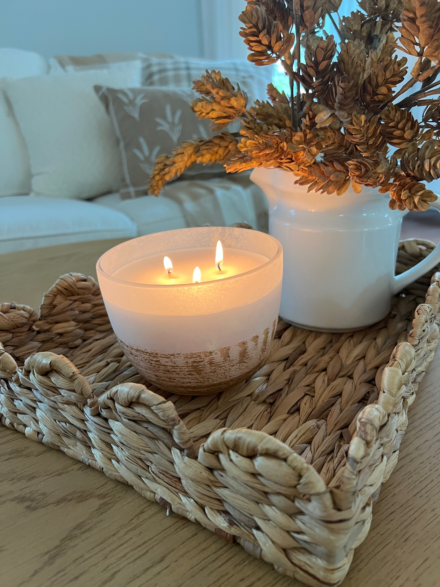 Pumpkin Vanilla Candle 
Fall Pillows 
Coffee Table Decor 

#LTKSaleAlert #LTKSeasonal #LTKHome