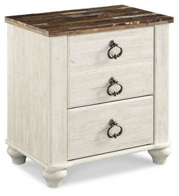 Willowton 24" 2 Drawer Charging Nightstand | Ashley