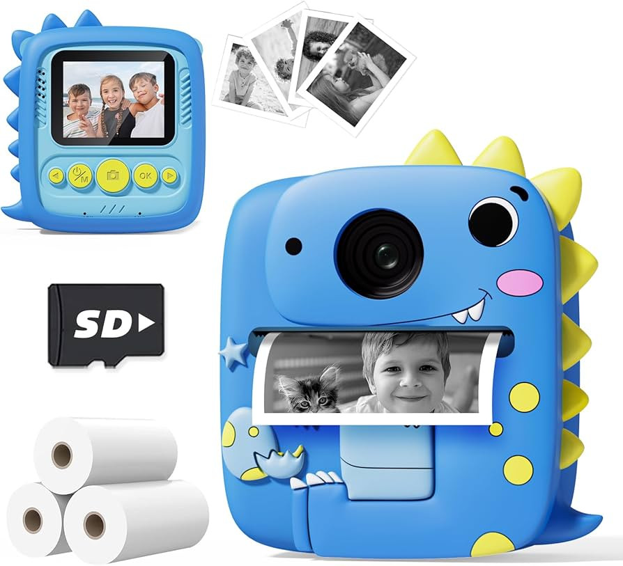 Kids Camera Instant Print, Christmas Birthday Gifts for Kids Age 3-8, 1080P Digital Camera with S... | Amazon (US)