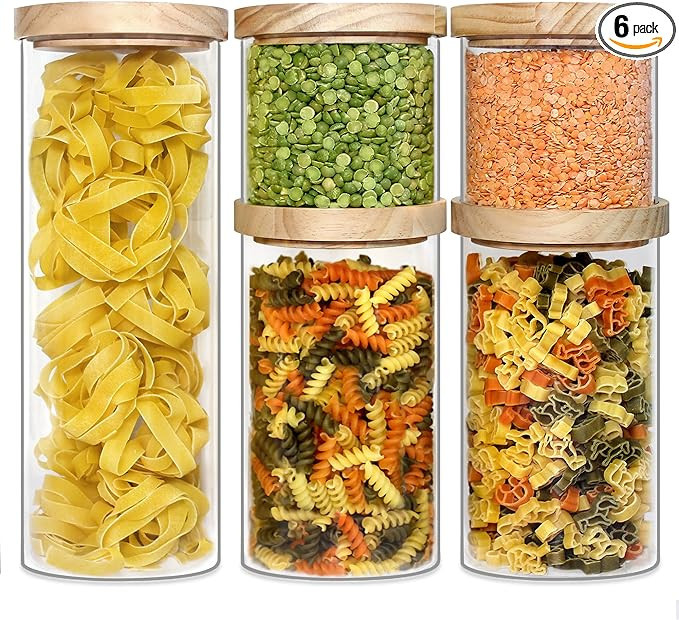 Urban Green Glass Food Storage Containers with Bamboo Lids (TBL2-5P) | Amazon (US)