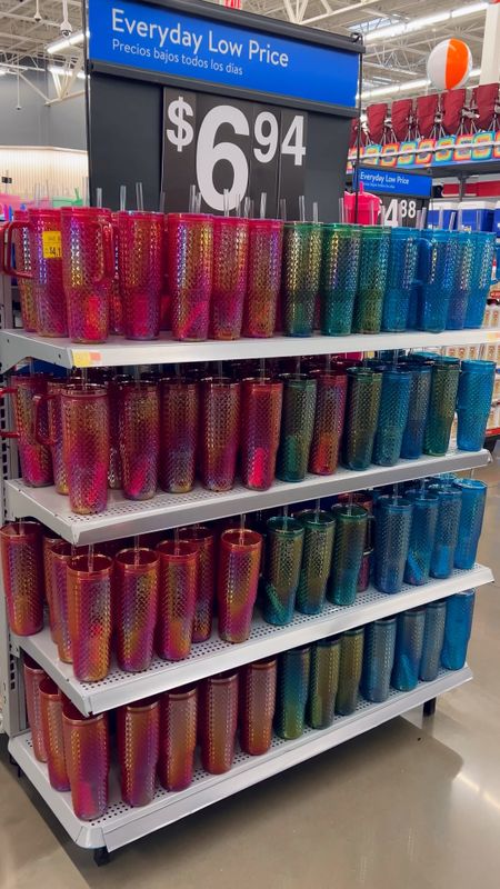 Walmart Find ✨ 
iridescent tumblers, affordable tumblers, pink, blue, green 

#LTKfindsunder50 #LTKSeasonal #LTKfitness
