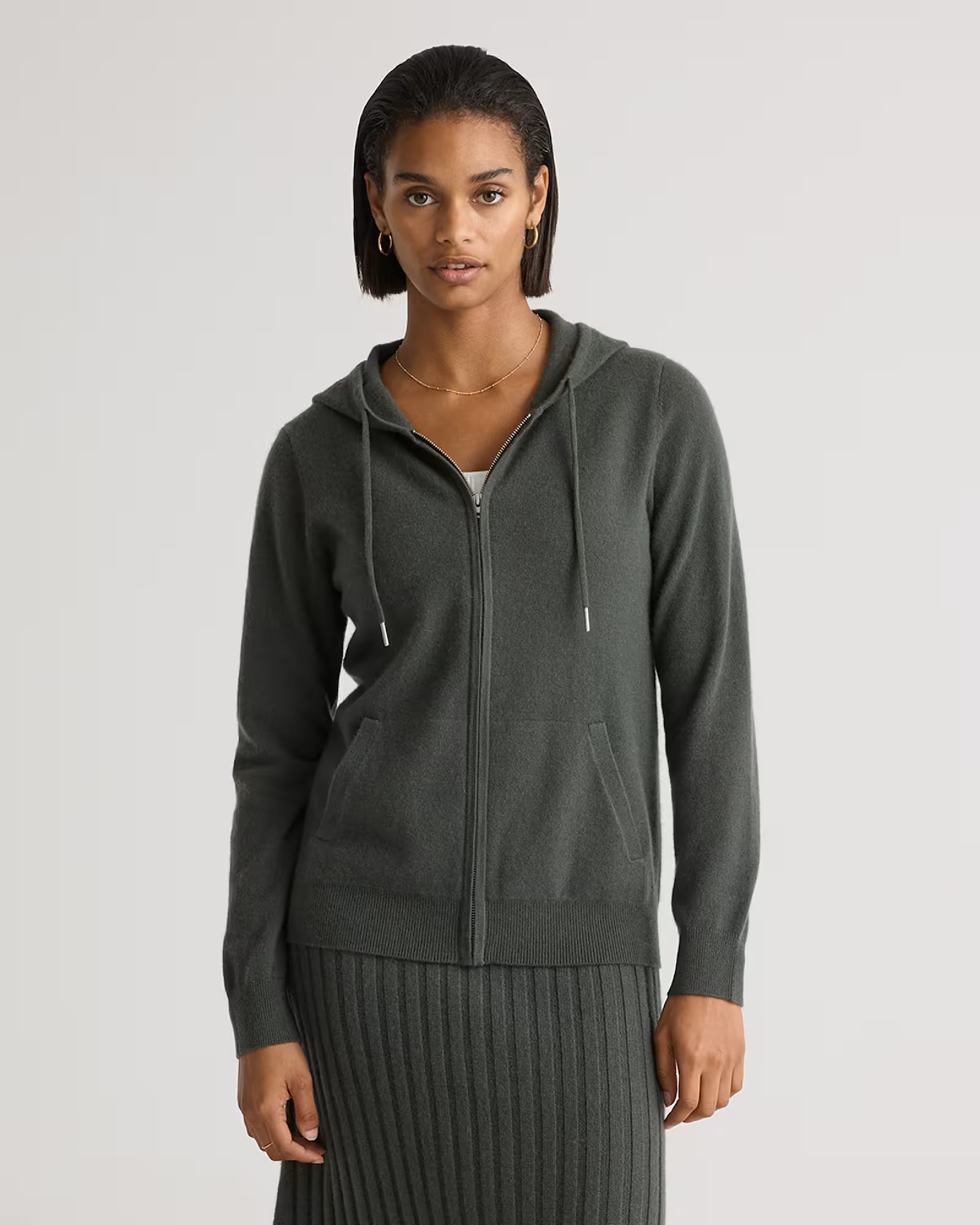 Mongolian Cashmere Full-Zip Hoodie | Quince