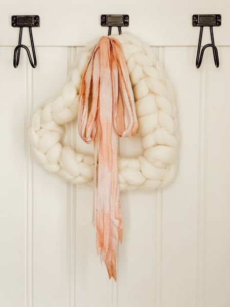 What you will need to make a chunky knit heart wreath. 

#LTKunder50 #LTKSeasonal #LTKhome