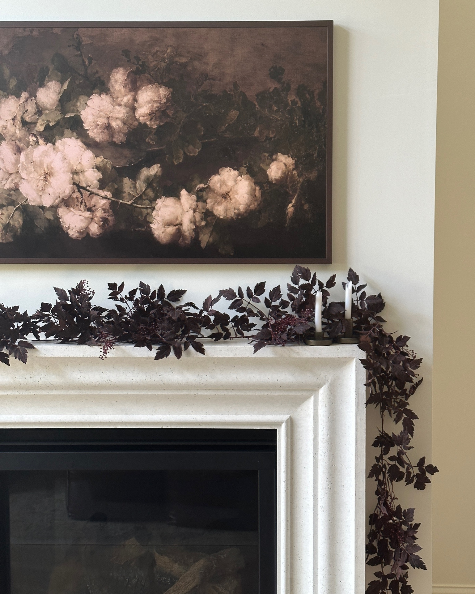 Fall is here! Frame tv art, fall garland, brass candlesticks

#LTKSeasonal #LTKhome