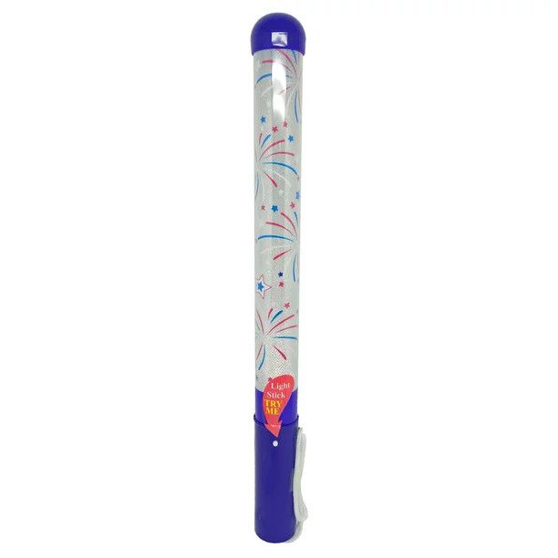 Patriotic Light Up Wand with Lanyard Large Blue Stars -Way to Celebrate | Walmart (US)