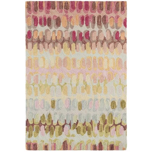 Paint Chip Hand Hooked Wool Abstract Rug | Wayfair North America