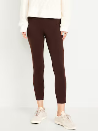 High-Waisted Side-Pocket 7/8 Leggings | Old Navy (US)