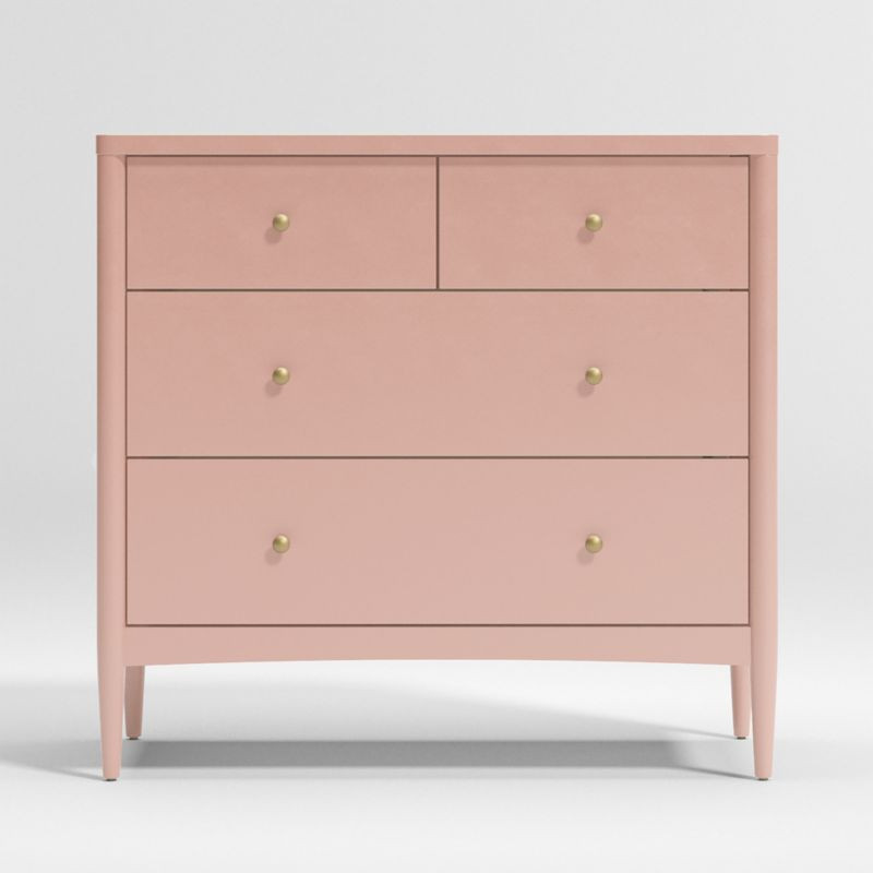 Kids Hampshire Blush 4-Drawer Dresser + Reviews | Crate & Kids | Crate & Barrel