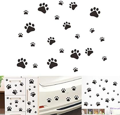 VintageBee Dog Paw Prints Sticker Dog Pup Removable Vinyl Wall Sticker Decoration Décor for Chil... | Amazon (US)