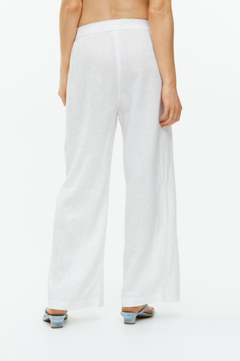 Wide Linen Trousers | H&M (UK, MY, IN, SG, PH, TW, HK)