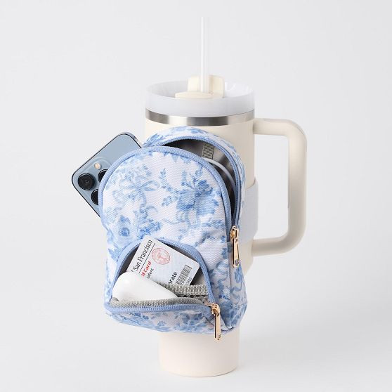 LoveShackFancy Blue Damask Mini Water Bottle Backpack | Pottery Barn Teen