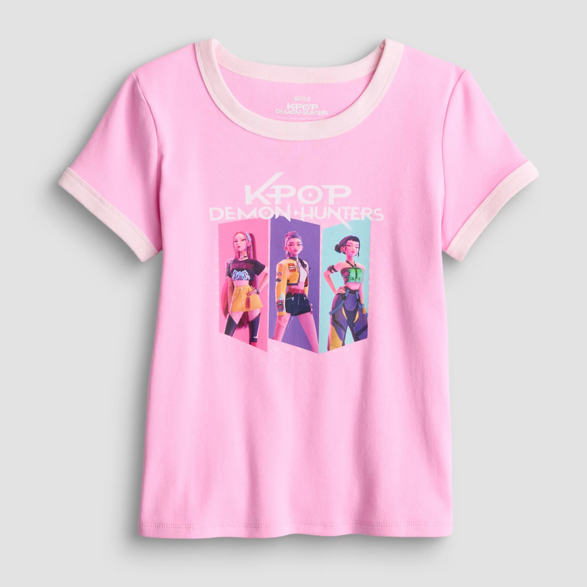 Girls Rock, Paper, Scissors Short Sleeve Ringer Tee | Kohl's