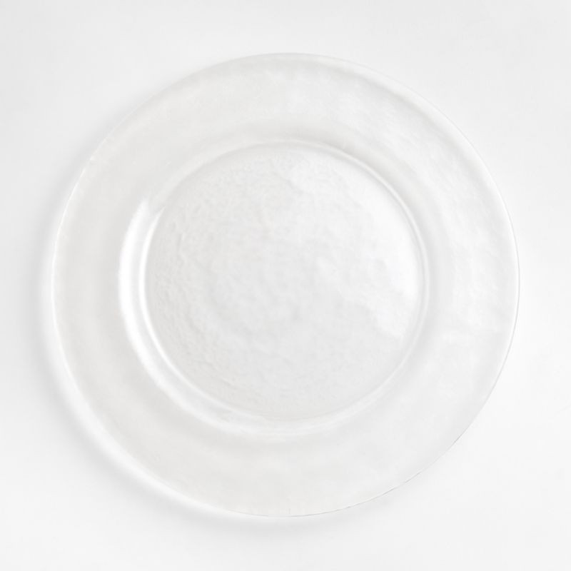 Hammered Glass Charger Plate + Reviews | Crate & Barrel | Crate & Barrel