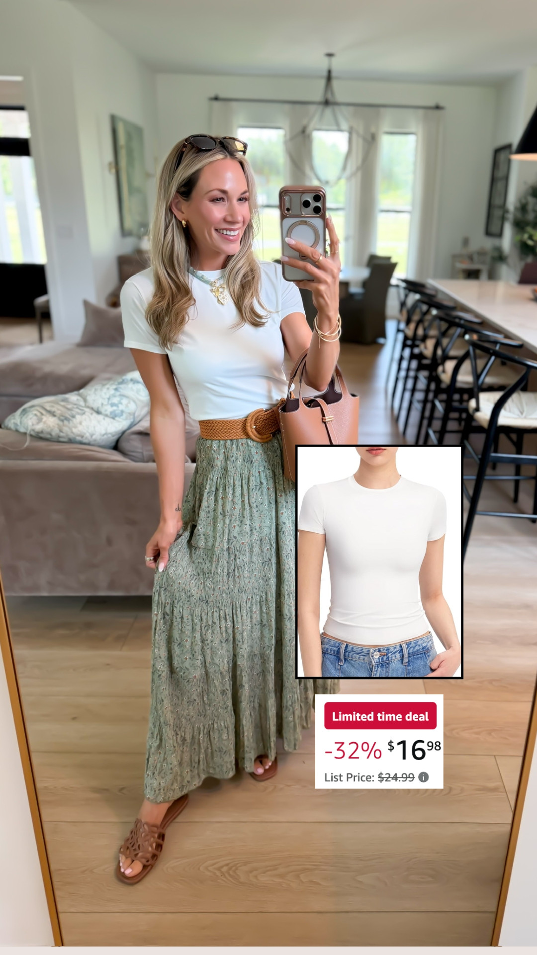 This is one of the easiest tops to mix and match! Love dressing it up with a skirt, but its perfect with just denim and sneakers as well! An Amazon must have basic!  

 #LTKootd #LTKSeasonal #LTKSaleAlert