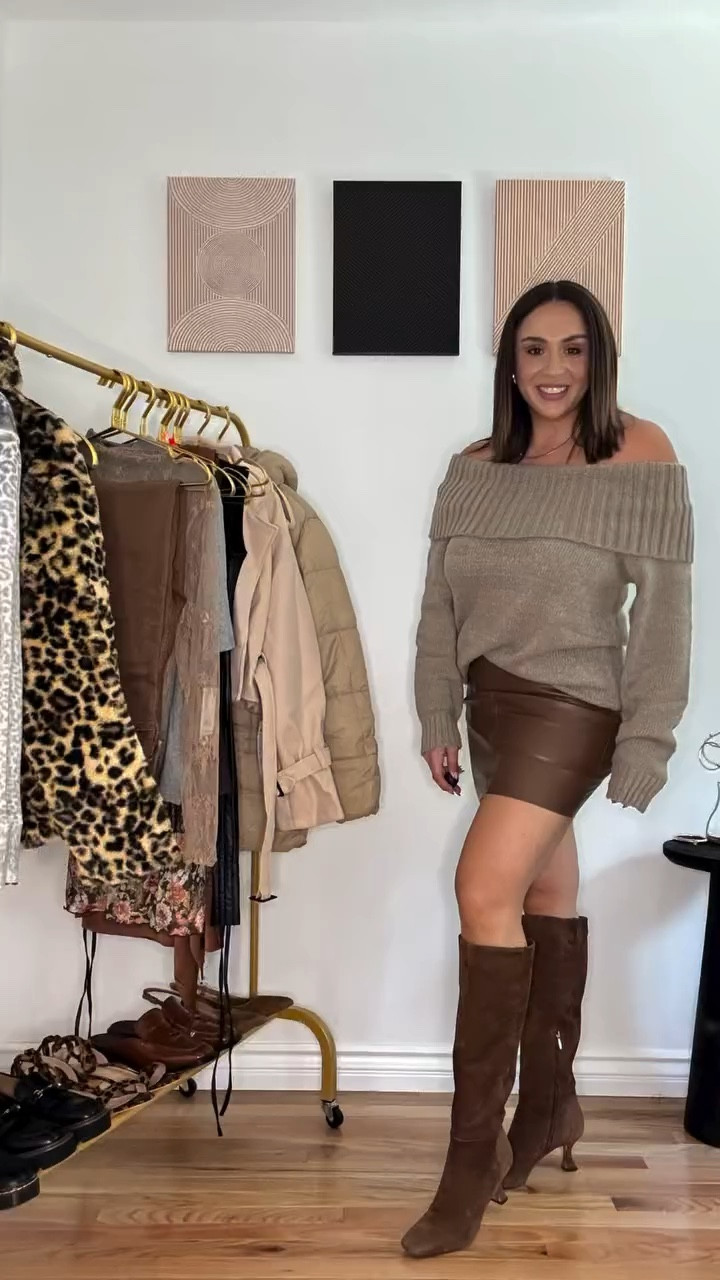 Comment “Skirt” for this perfect sweater and skirt combo for Fall! 

🛟 Save for #outfitinspiration for later
↪️ Share with your bestie
🖤Download LTK app & search “DailyDanielaDose“ & follow me 
True to Size