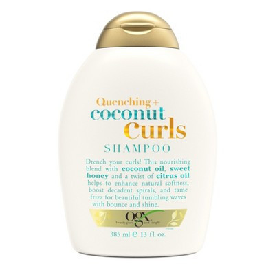 OGX Quenching+ Coconut Curls Shampoo Curly Hair Shampoo with Coconut Oil, Citrus Oil & Honey - 13 fl oz | Target