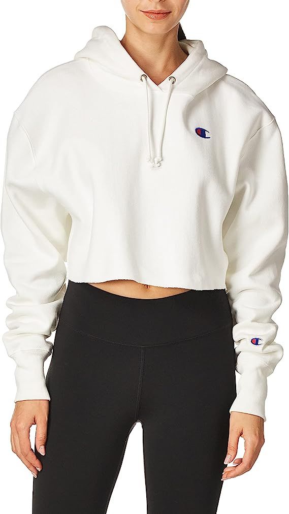Champion Women's Cropped Pullover Hoodie, Reverse Weave Cropped Hooded Sweatshirt, Our Best Cropp... | Amazon (US)