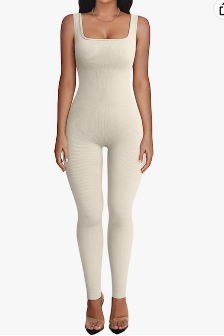 Looks for less! Total FP Movement dupe! For a fraction of the price! Onesie, ribbed onesie, workout outfit, neutral style 

#LTKFind #LTKfit #LTKunder50