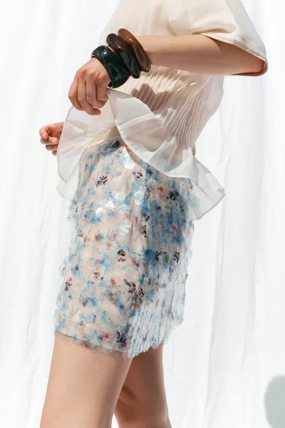 SEQUIN MINI SKIRT | Zara US