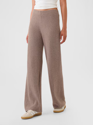 CashSoft Shaker-Stitch Sweater Pants | Gap (US)