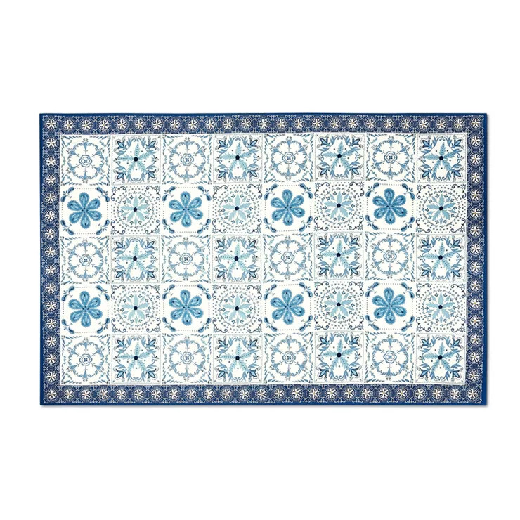 Coral Tile Print Pareo - Agua Bendita x Target Cream/Blue/Navy | Target