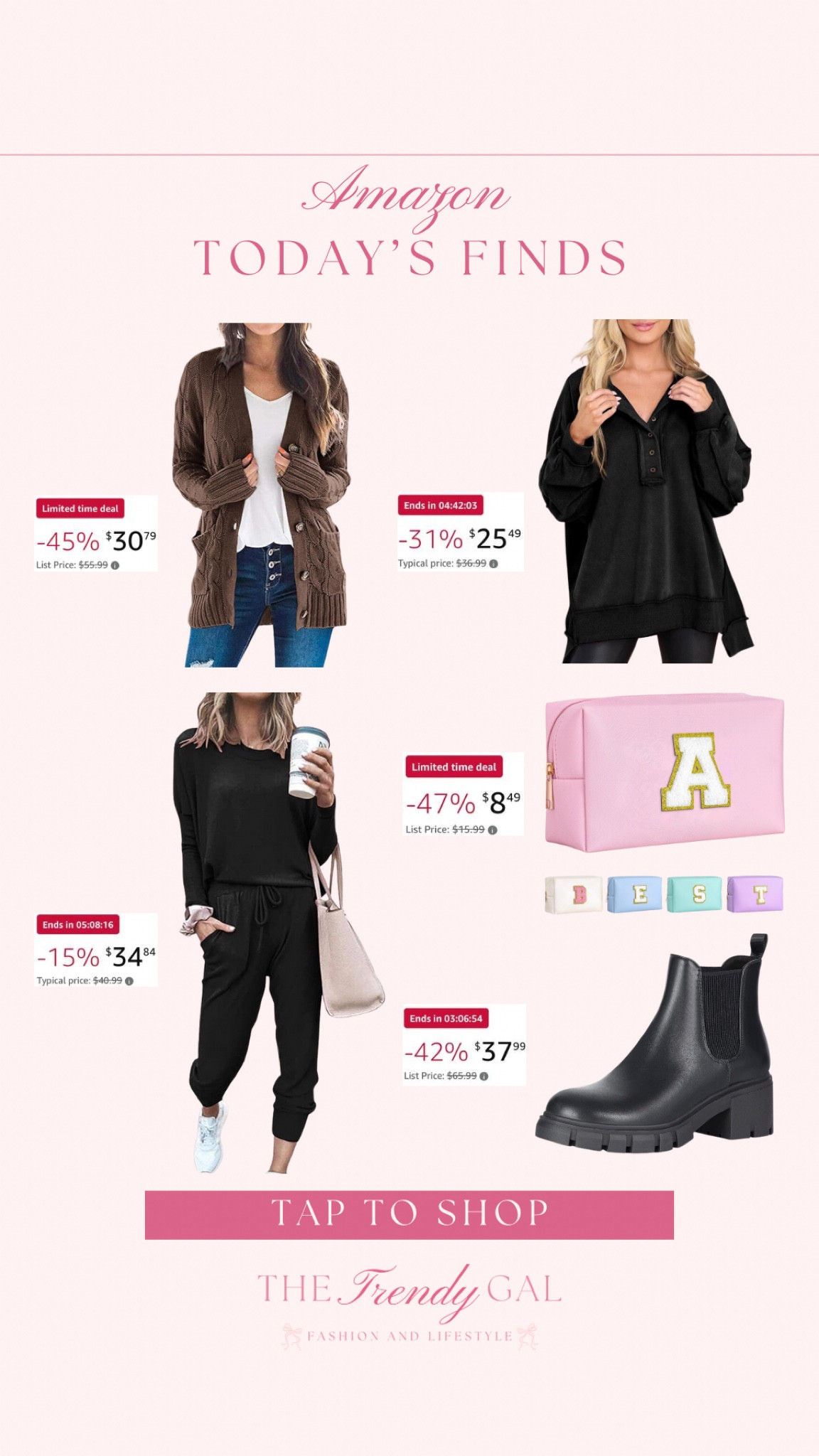 Today’s Amazon Daily Finds!

#LTKStyleTip #LTKFindsUnder50 #LTKSaleAlert