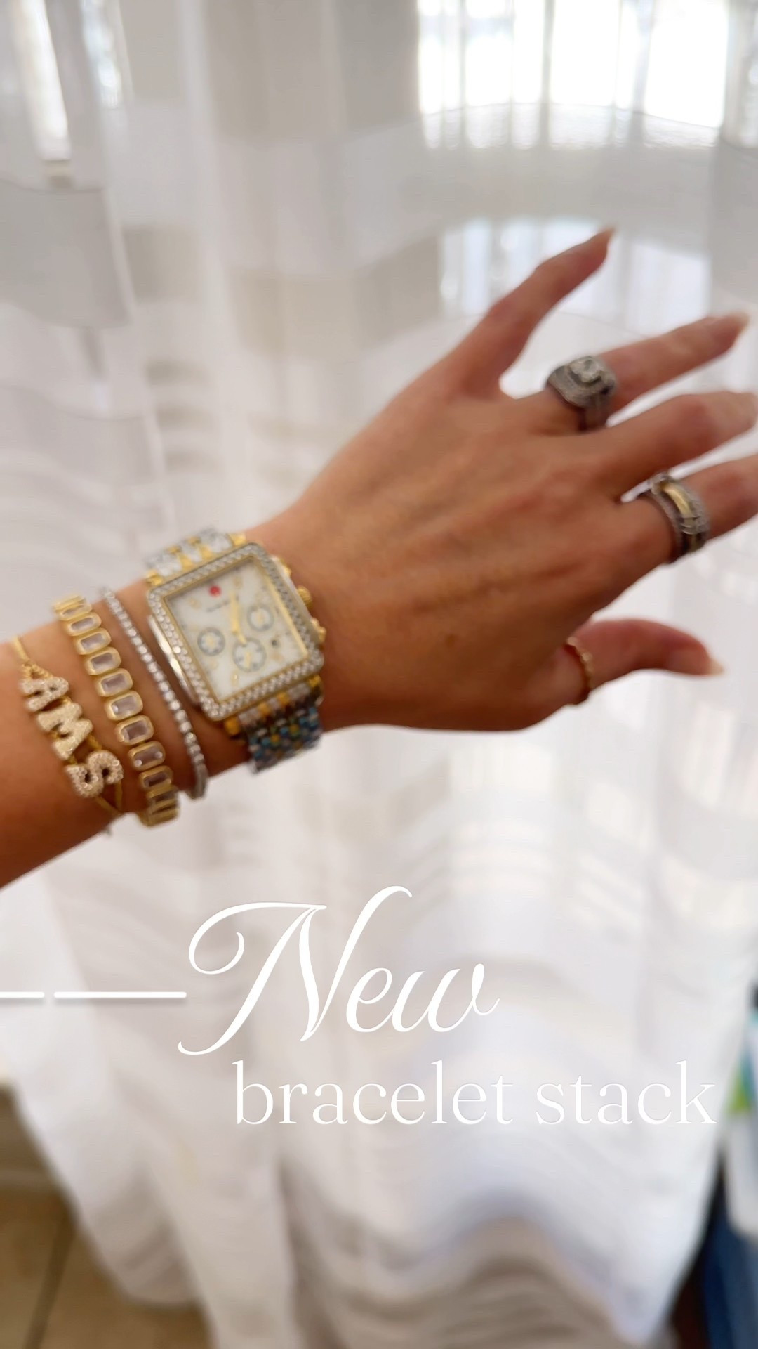 Loving my new custom bracelet stack.. I’ve work it every day since I’ve gotten it. The tennis bracelet is also from the same place. 

#LTKStyleTip #LTKFindsUnder100 #LTKPetite