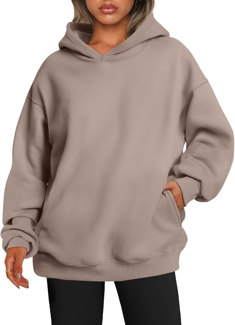 EFAN Womens Oversized Hoodies Sweatshirts Fleece Hooded Pullover Tops Sweaters Casual Comfy Fall ... | Amazon (US)