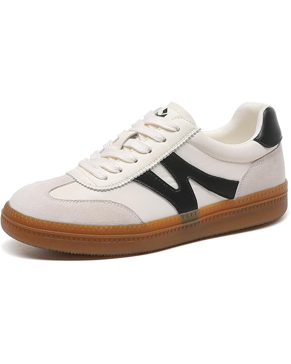 somiliss Womens Shoes Casual Sneakers: Breathable Non-Slip Tennis Walking Shoes Microfiber Leathe... | Amazon (US)