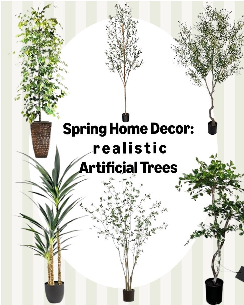 Bring the outside IN . . . 
. . . to your home this Spring! 🪴

An artificial tree is the perfect decorative piece to refresh your home’s interior for the Spring season … as long as it looks real!  😉

👉🏻 Scroll to the end of my tagged products to shop some awesome oversized concrete planters!


🌳  4 TIPS for choosing a realistic faux tree:

1)  GO BIG
    •  one stunning large scale tree is better than a bunch of shorter trees & plants styled together… Less is More!

2)  Style tree inside an oversized concrete planter! 
    • one of my biggest pet peeves is when people put a large tree into a tiny planter! It’s odd & a total eye sore — tiny planters ruin the entire look!

3)  Realistic Leaves with color variation found in nature
    • Fabric / Silk Leaves! (if leaves look plastic, it’s a NO!)
    • if bottom of leaves are white (or un-dyed), move on!
    • tops & ends of leaves should be lighter (where the sun would hit it) & show various shades of color 

4)  Realistic Trunk & Branches 
    • color, texture, shape… should all look natural


.
.
realistic artificial trees
affordable decorative trees that look designer
faux olive trees
artificial ficus trees
indoor citrus tree
spring home decor
spring living room refresh
faux greenery
bring the outdoors IN
#amazonhome #springrefresh #homedecor #interiordesign #affordabledecor #moderninterior #naturalhome 

#LTKSaleAlert #LTKHome #LTKSeasonal