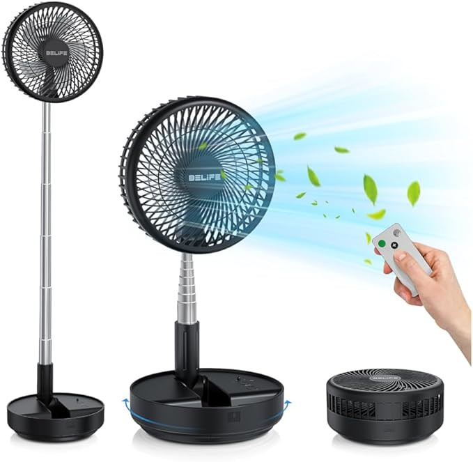 Belife X8 Portable Fan, 7200mAh Battery Powered Rechargeable, Oscillating USB Desk Floor Fan with... | Amazon (US)