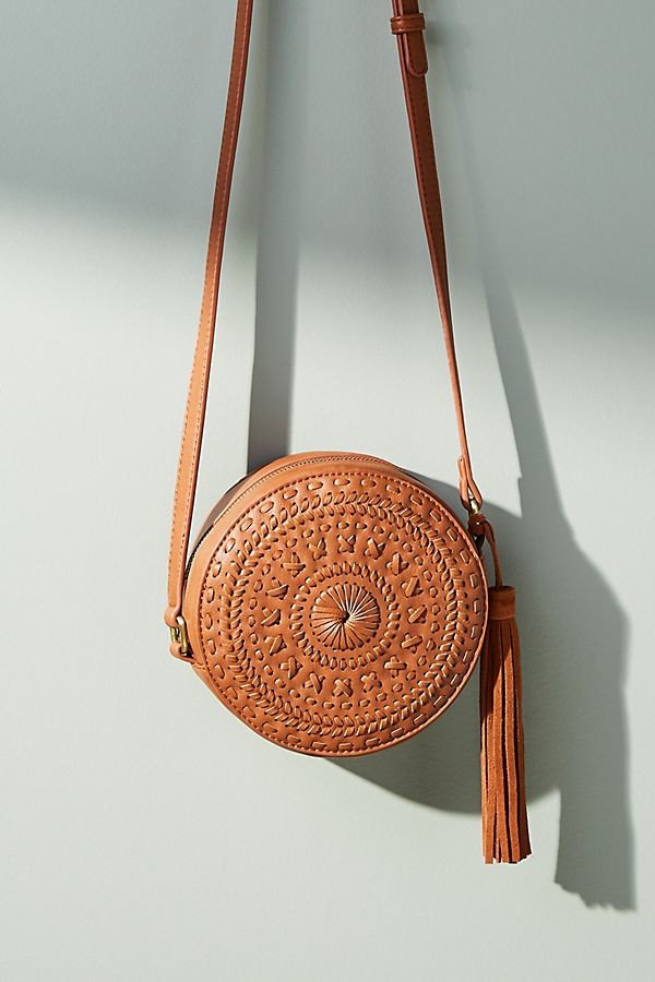 Woven Mini Circle Bag | Anthropologie (US)