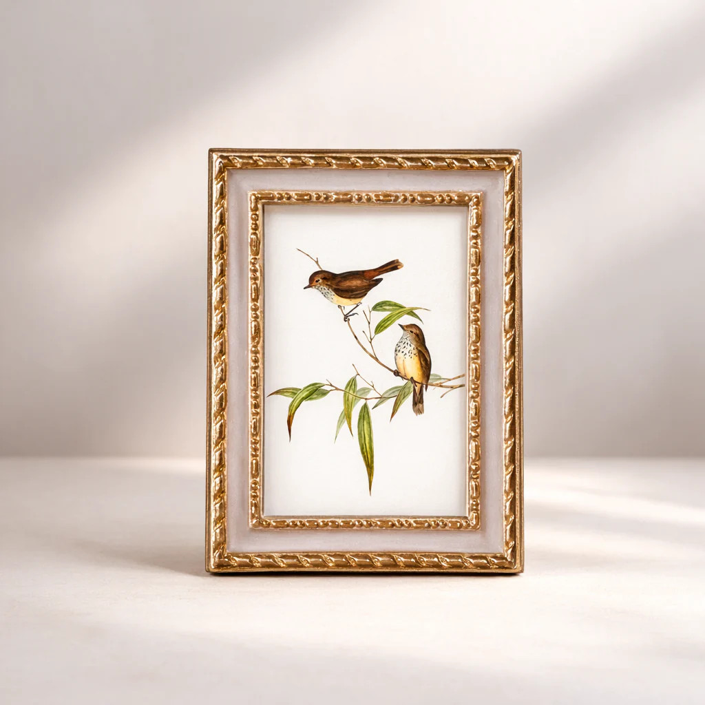 Pale Pink & Gold Rectangle Photo Frame | By Luxe B Co. | luxe bCO