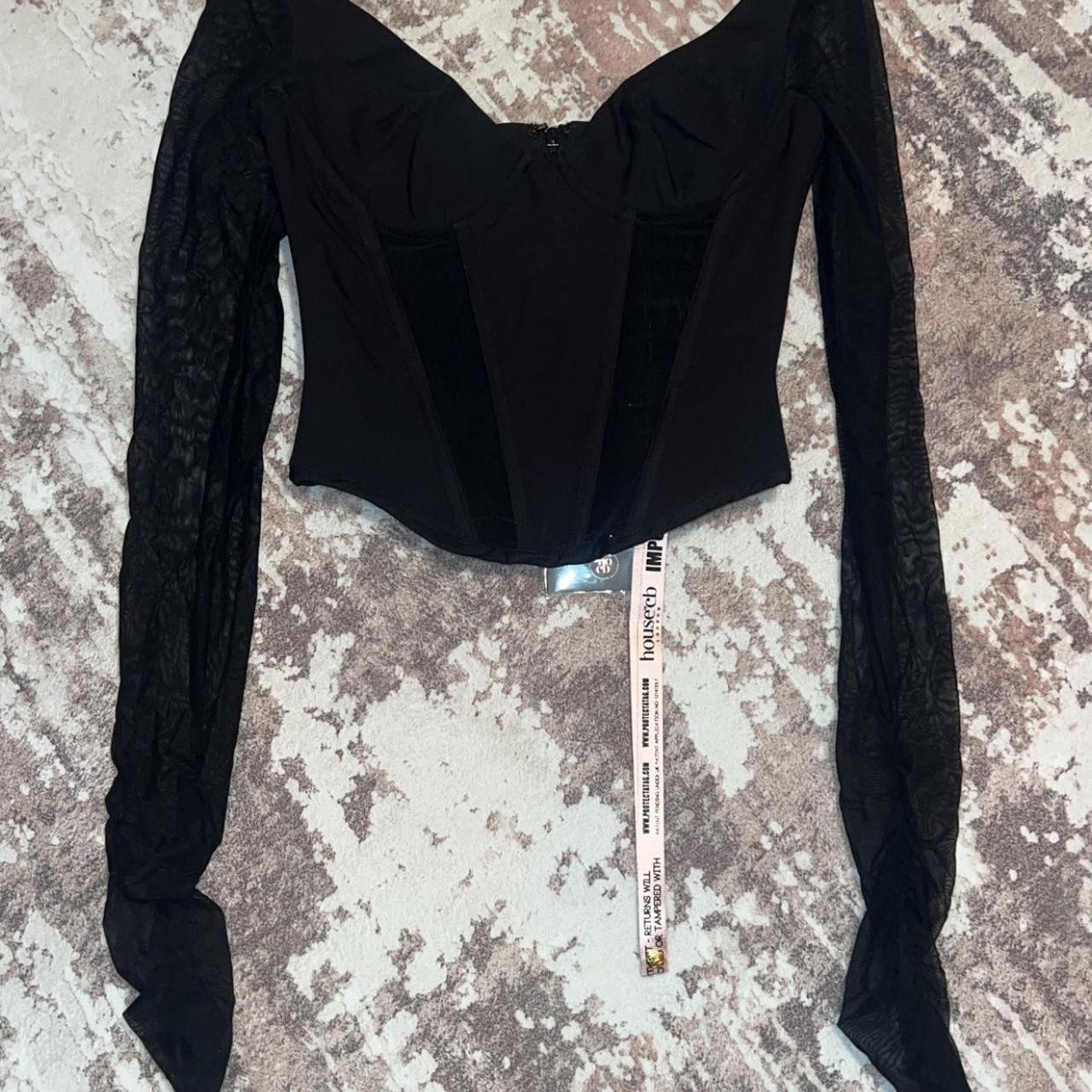 House of CB Women's Corset - Black - S | Depop US