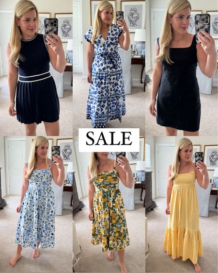 All of these dresses are on sale! They all fit true to size and the quality is great! In the black dress on the top right, I am wearing a 'tall' and I like that length. I am 5'6". Everything else, I'm wearing a regular length! 


#LTKFindsUnder100 #LTKFindsUnder50 #LTKSaleAlert