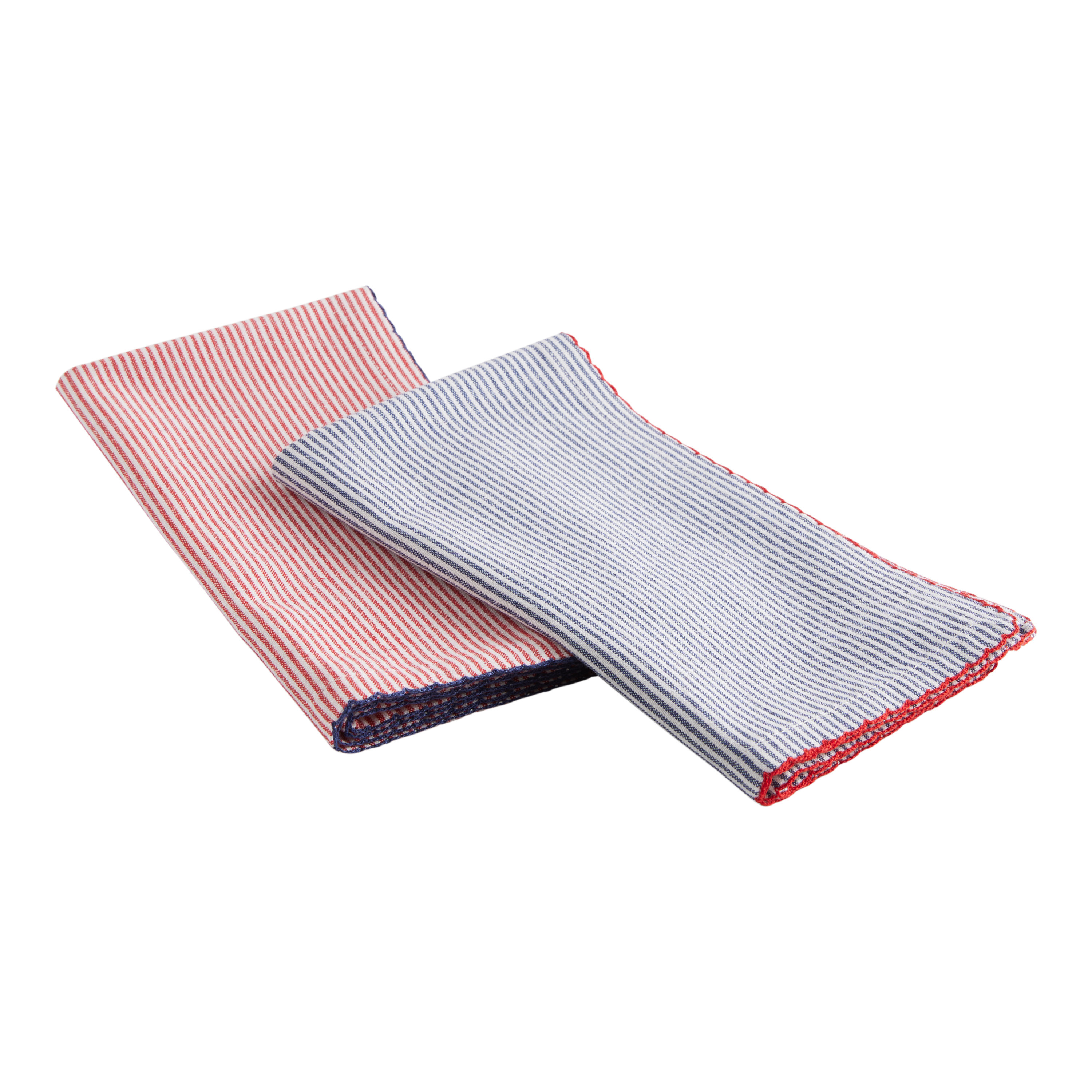 Americana Woven Stripe Napkin Set of 2 | World Market