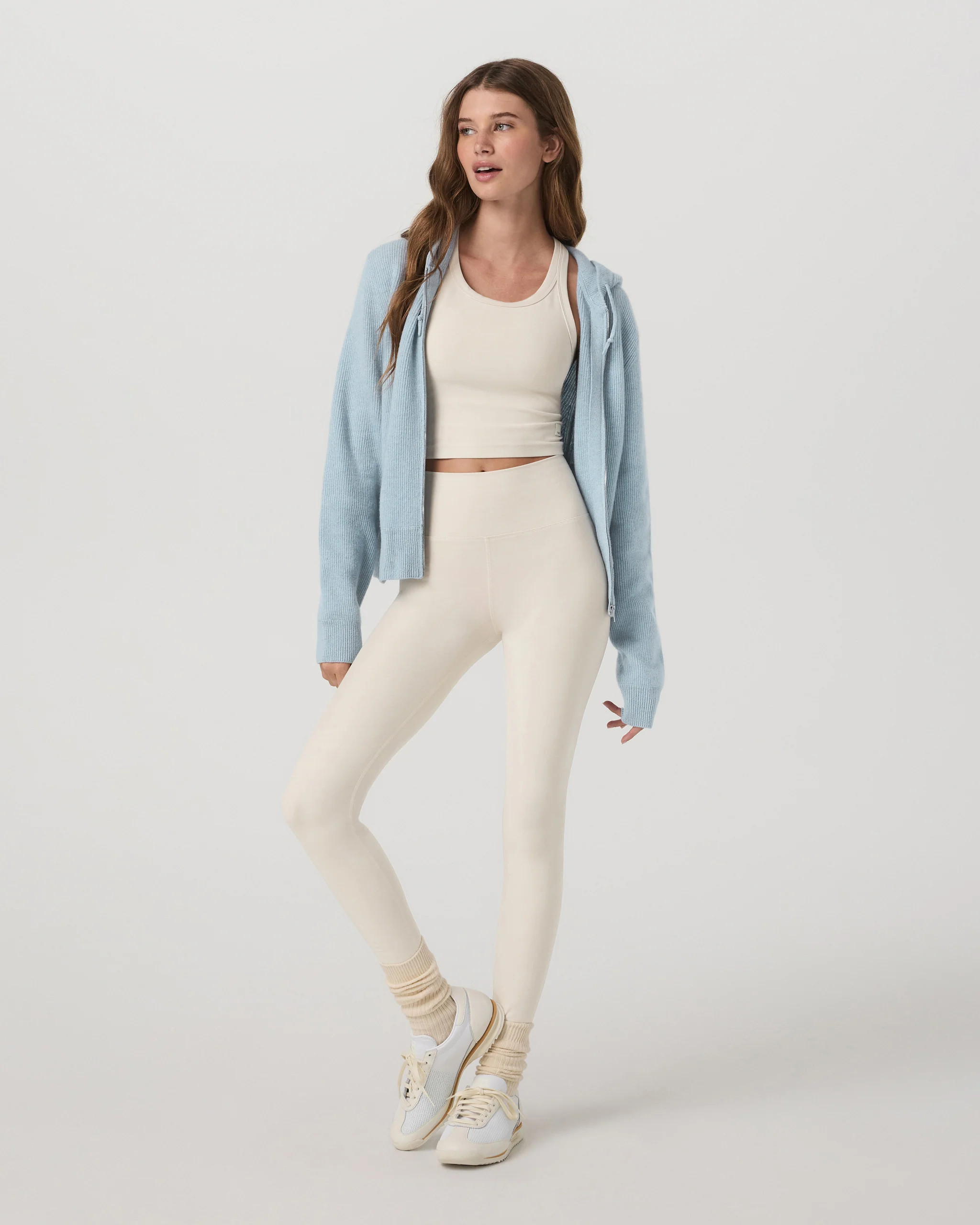 Émilie Full Zip Cashmere Rib Hoodie | Vuori Clothing (US & Canada)