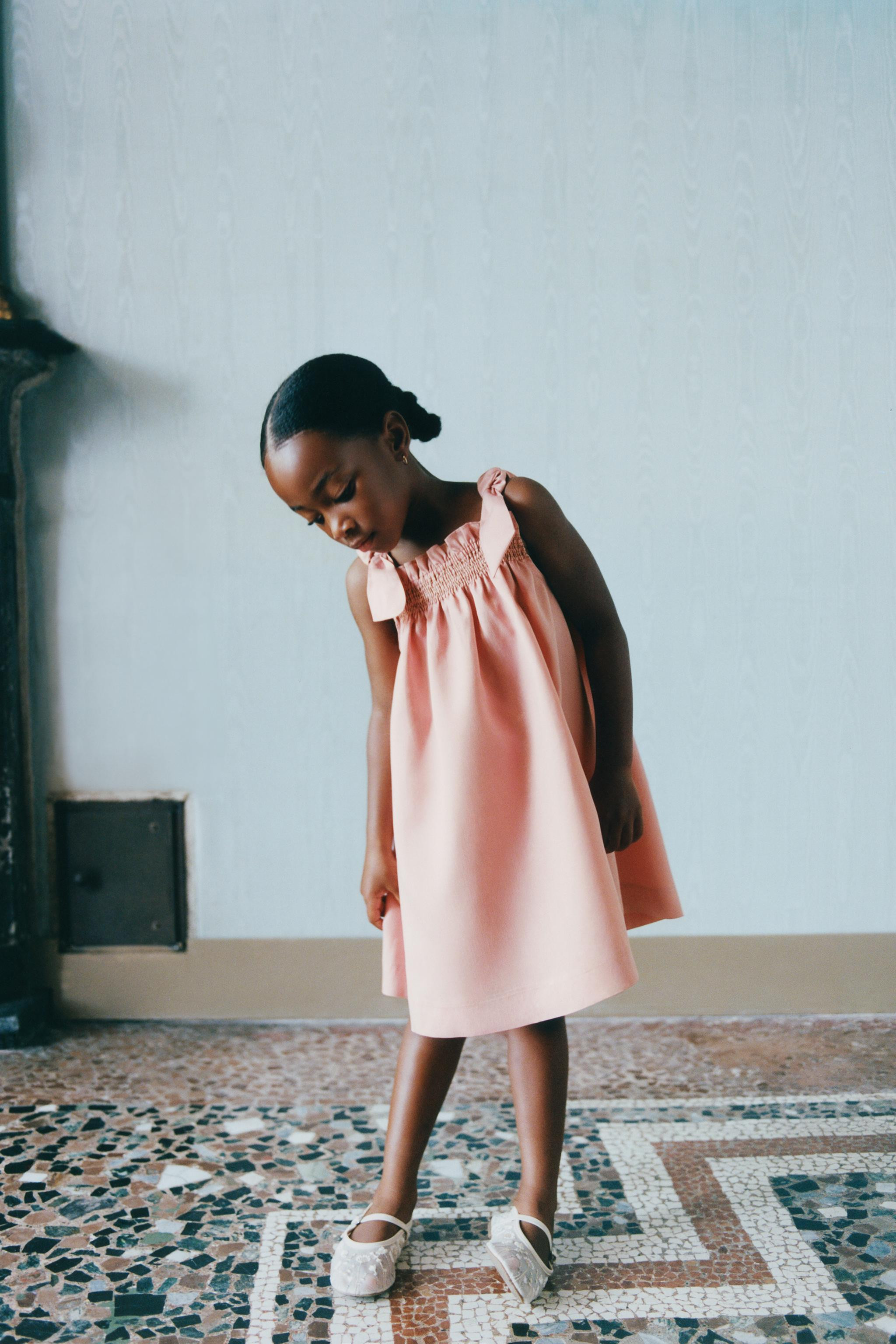 SATIN DRESS WITH BOWS | Zara US