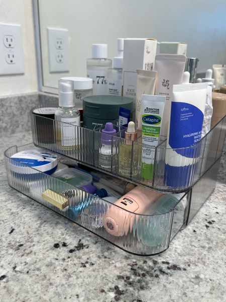Loving my new countertop beauty organizer. Stores a ton but it’s a lot more low profile than the one I was using previously. Comes in a few colors and you can’t beat the price!

#LTKfindsunder50 #LTKbeauty