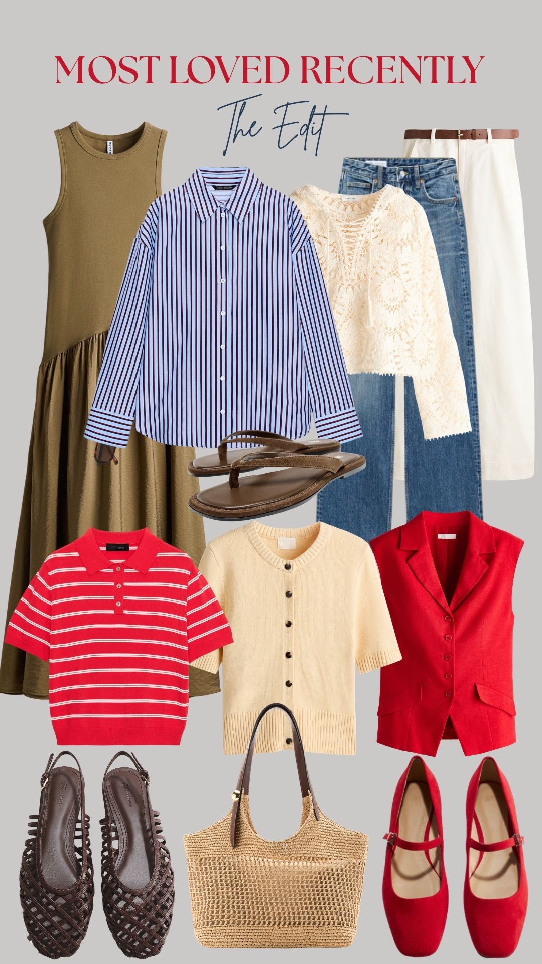 Most loved pieces of the month ❤️🙋🏻‍♀️


Tags: flared dress, skirt dress, blue striped shirt, denim jeans, white teill torusers, red vest, red waistcoat, red knit polos, yellow cardigan, leather slingback, red ballt flats, crochet hoodie, raffia bag, H&M, Zara, Mango, everyday spring outfit, chic outfit

#LTKstyletip #LTKspring #LTKshoes