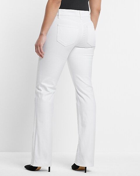Editor Low Rise White Bootcut Jeans | Express