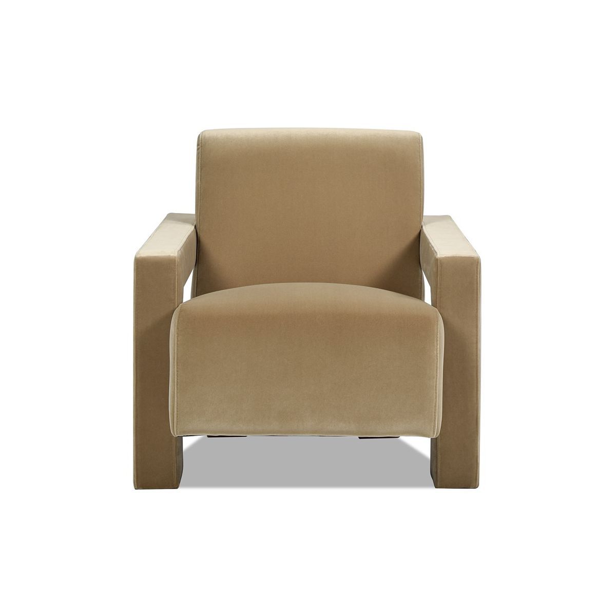 Ethan 28.5" Fully Upholstered Accent Arm Chair, Camel Brown Beige Performance Velvet | Target