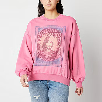 Arizona Juniors Womens Crew Neck Long Sleeve Sweatshirt | JCPenney