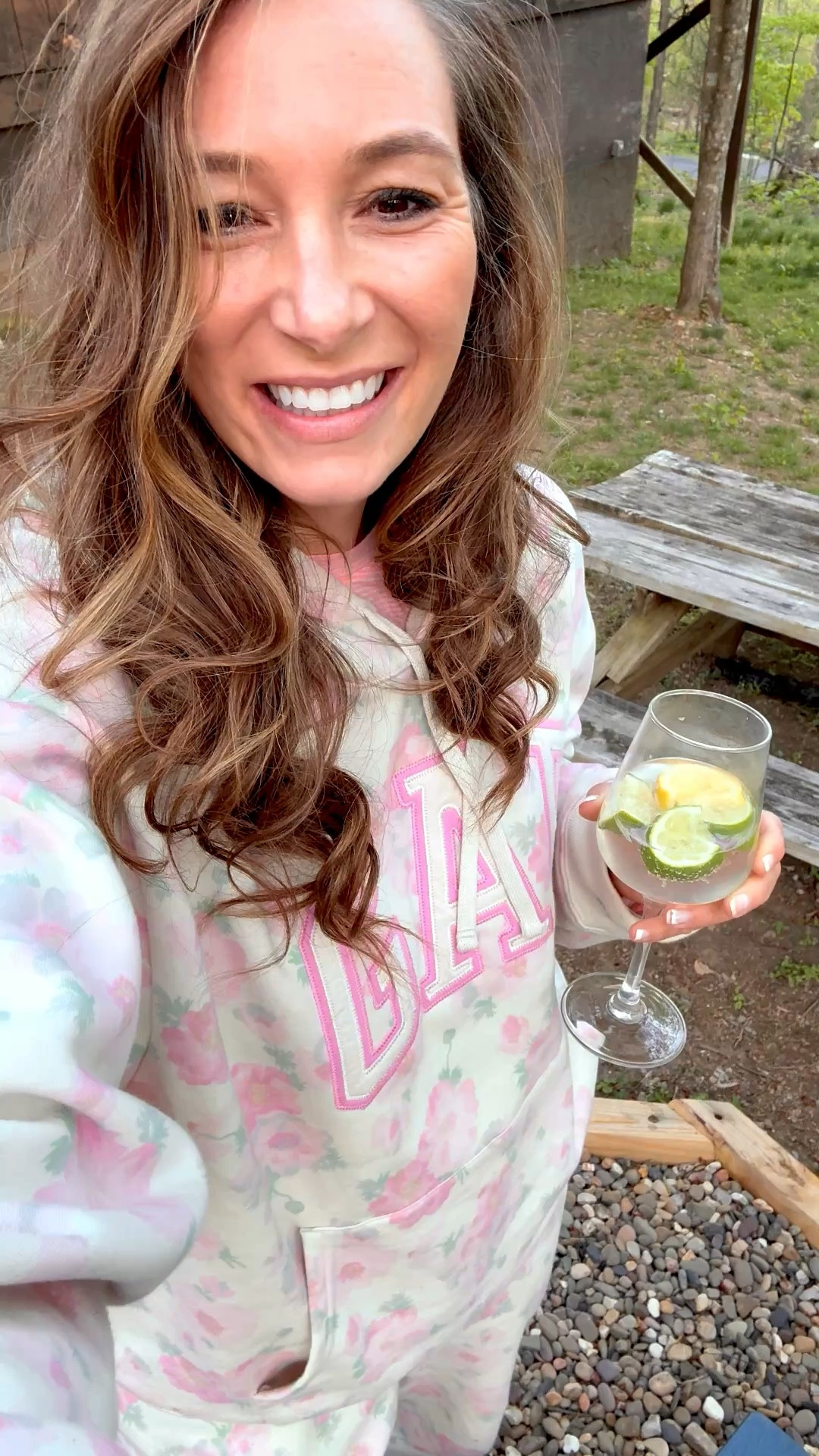 Camping weekend in this super cute floral sweat set from The Gap now under $50!!!! Matching set / floral loungewear / gifts for mom 

#LTKMothersDay #LTKootd #LTKTravel