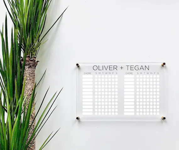 Personalized Chore Chart for 2 Children  Custom Chore Chart | Etsy | Etsy (US)